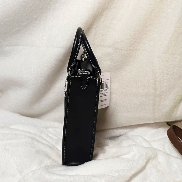 Coach North South Mini Tote With Checkerboard Print NWT - Picture 4 of 7